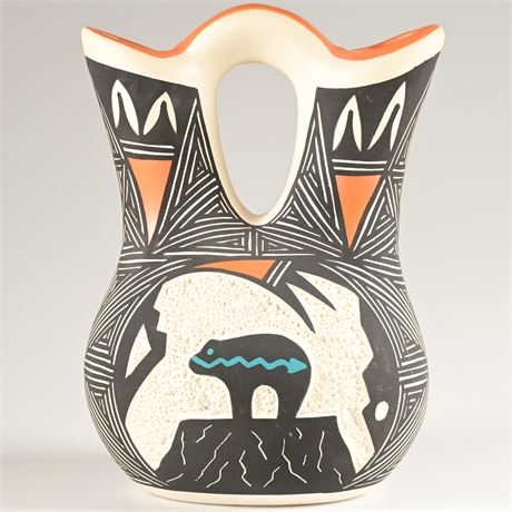 Acoma Pueblo Pottery By V. (Veronica) & David Louis