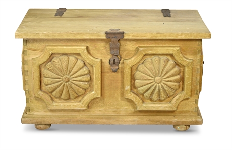 Hand Carved Blanket Chest
