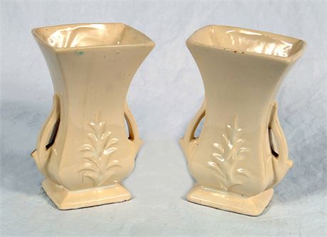 McCoy - White Ceramic Vases