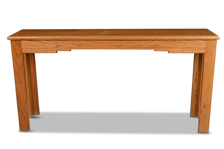 Oak Console Table