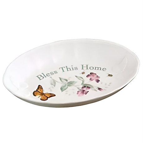 Lenox Butterfly Meadow "Bless This Home" Tray