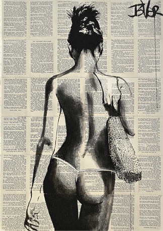 Loui Jover “Summertime” Canvas Wall Art 26x18