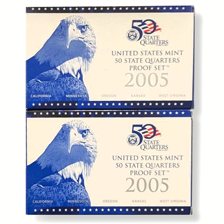 (2) US Mint 50 State Quarters Proof Set