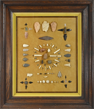 Found Native Artifacts in Shadow Box