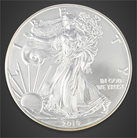 2019 American Silver Eagle 1 oz .999 Fine Silver Coin