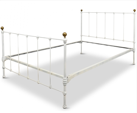 Antique Iron Full Bed Frame