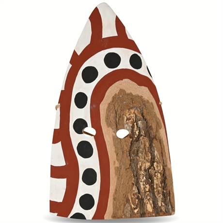 Selk'nam Ona Native Patagonian Cape Horn Tierra Del Fuego Wood Bark Mask