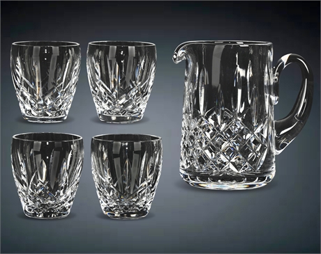 Waterford Araglin Rocks Glasses & Ice Pitcher Set