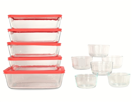 Pyrex Glass Food Storage Set – 11 Piece Set