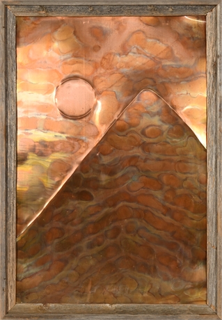'Tres Vaqueros' Copper Art Panel
