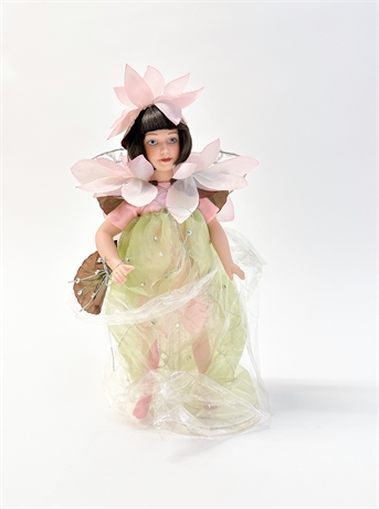 Danbury Mint Flower Fairies "Water Lilly" Porcelain Doll