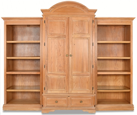 Derimasa Rustic Wall Cabinet and Bookcases