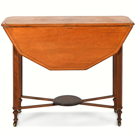 Antique Drop Leaf Gateleg Table by Abner Cutler & Son