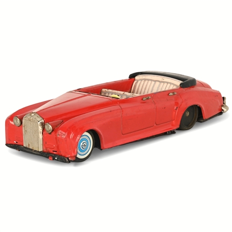 Bandai Japan Tin Rolls-Royce Silver Cloud Convertible – 1950s, 11.25"