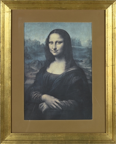 Vintage Mona Lisa Framed Print