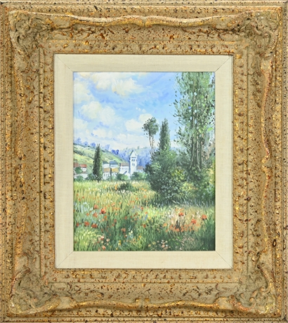 Impressionist Landscape Painting In The Style of Monet Land IV