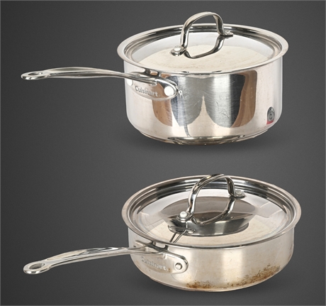 Cuisinart 2.0 & 3.0 Qt Stainless Steel Sauce & Sauté Pans w/ Lids