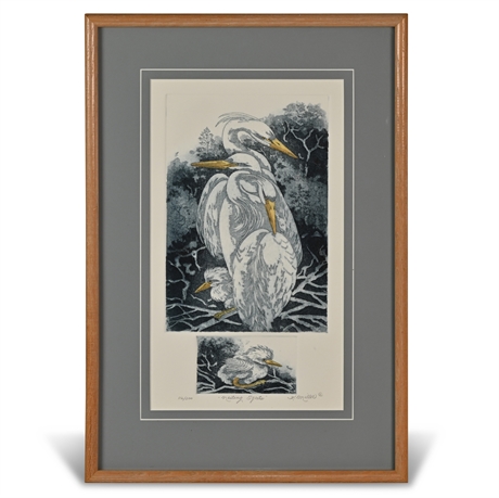 K.Miller 'Nesting Egrets'