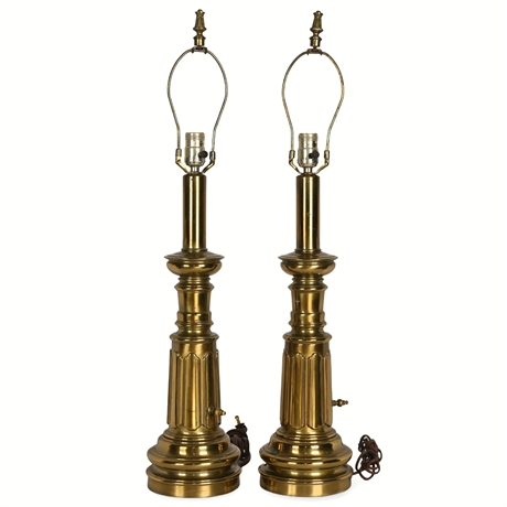 Vintage Stiffel Brass Table Lamps