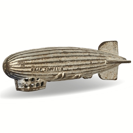 A.C. Williams “Graf Zeppelin” Cast-Iron Still Bank, c.1930 — Early Aviation Icon