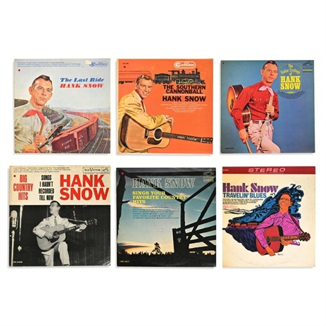 Hank Snow LP Collection, Set of 6 — RCA Victor & Camden, 1960s