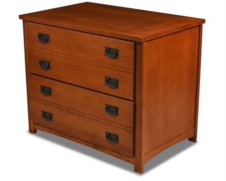 Mission Oak Two Drawer Chest