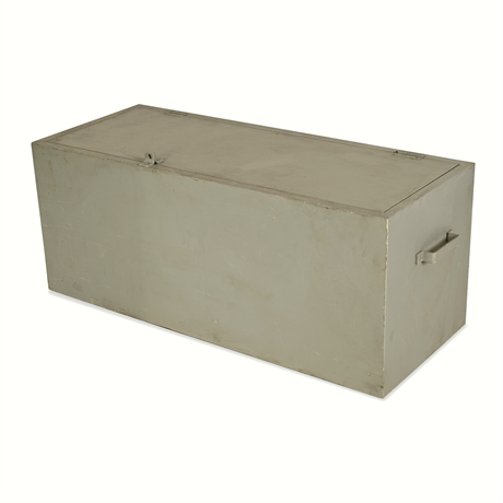 Aluminum Storage Trunk with Hinged Lid & Dual End Handles