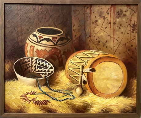 Native American Pottery Painting