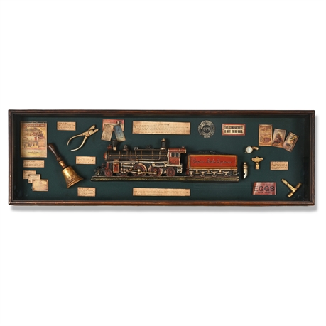 Decorative Railroad Shadowbox “Empire State Express 999” – Wall Mount