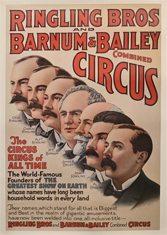 Ringling Bros Circus Kings of All Time Poster