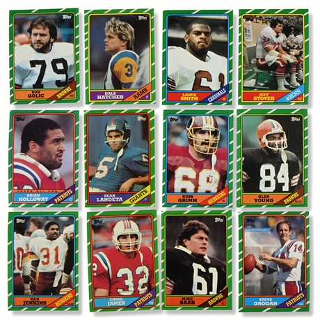 1986 Topps Football Card Collection