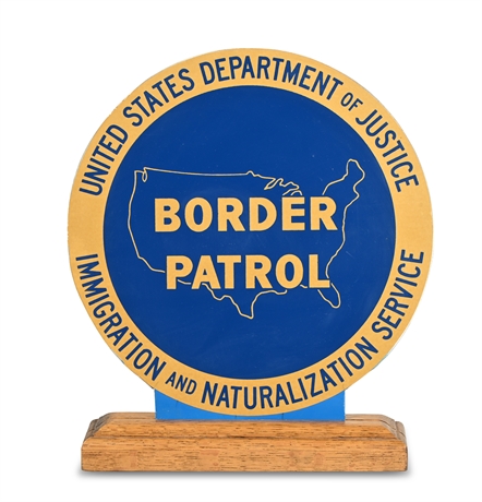 Double Sided Official Border Patrol Sign