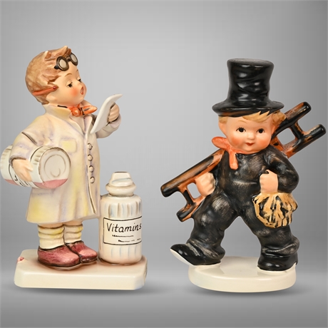 Hummel: 'Little Pharmacist' & 'Chimney Sweep'