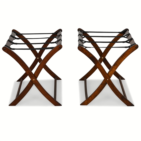 Classic Solid Wood Luggage Racks