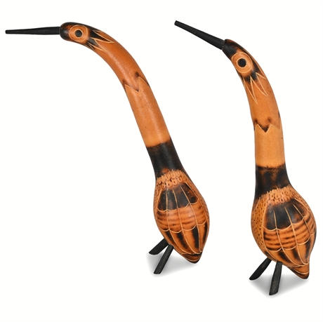 Peruvian Gourd Bird Sculptures