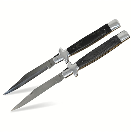 HUGE 18" Bud K Jumbo "Stiletto" Folding Knives