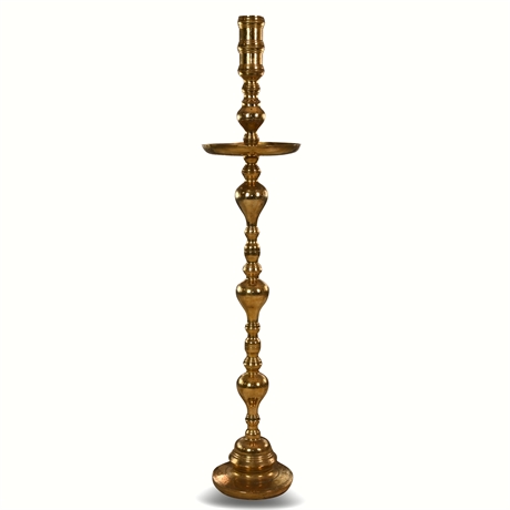 4' Moroccan Brass Candlestick