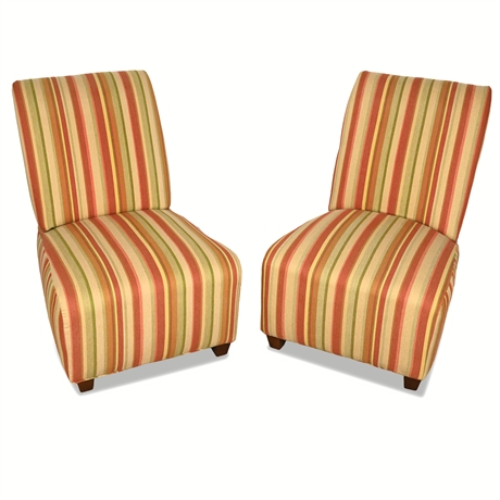 Pair of Slipper Chairs by Golden Chair – Maker Marked