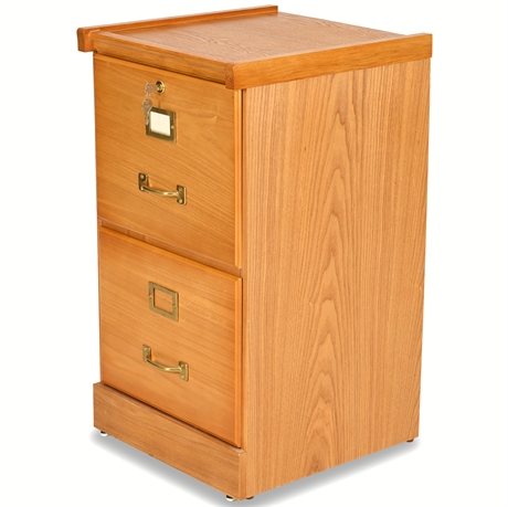 28" Classic Oak File Cabinet