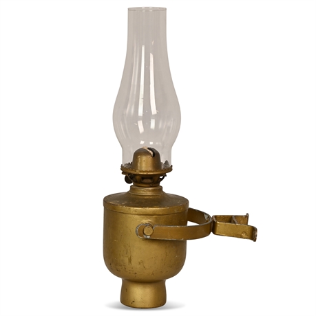 Antique Brass Maritime Oil Lamp