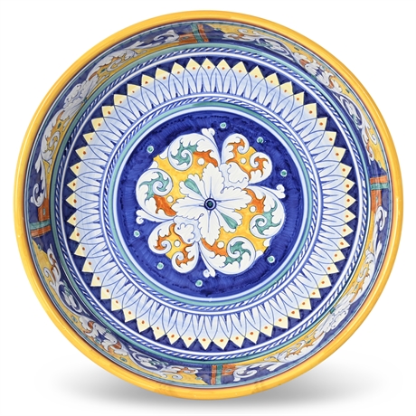 Italian Majolica Deruta Serving Bowl