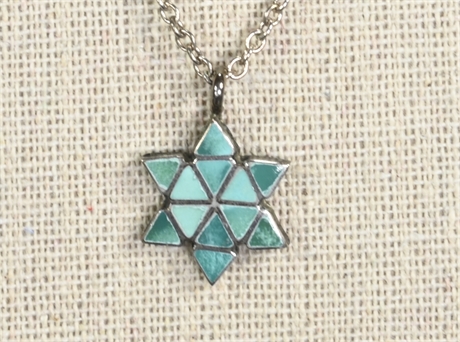 Turquoise & Sterling Silver Star Necklace