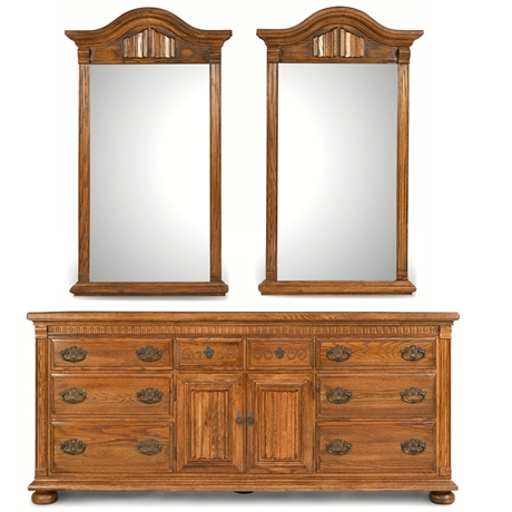 Ethan Allen® Royal Charter Dresser and Mirrors