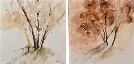 Abstract Prints of Fall Trees