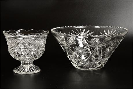 Vintage Pressed Glass Bowls