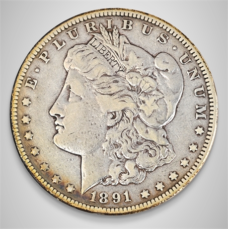 1891 Morgan Silver Dollar – Carson City Mint – .900 Silver
