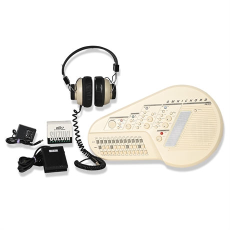 Vintage Suzuki® Omnichord OM-300 — MIDI Synth + Accessories, Excellent
