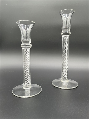 CRYSTAL KASTA BODA SYTLE DOUBLE HELIX CANDLE STICKS