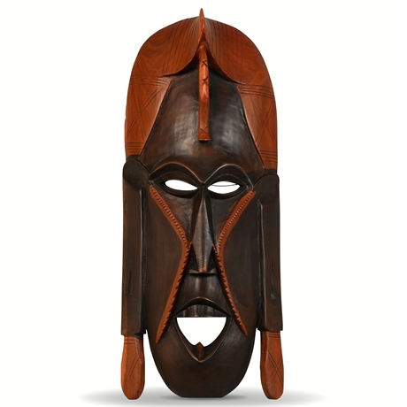 Vintage Carved African Tribal Mask