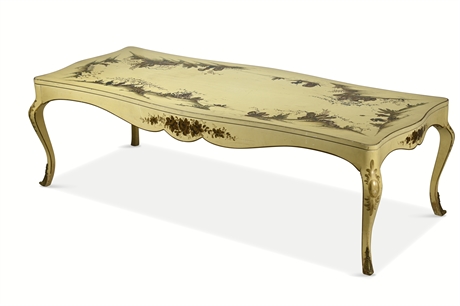 Queen Anne Style Chinoiserie Cocktail Table